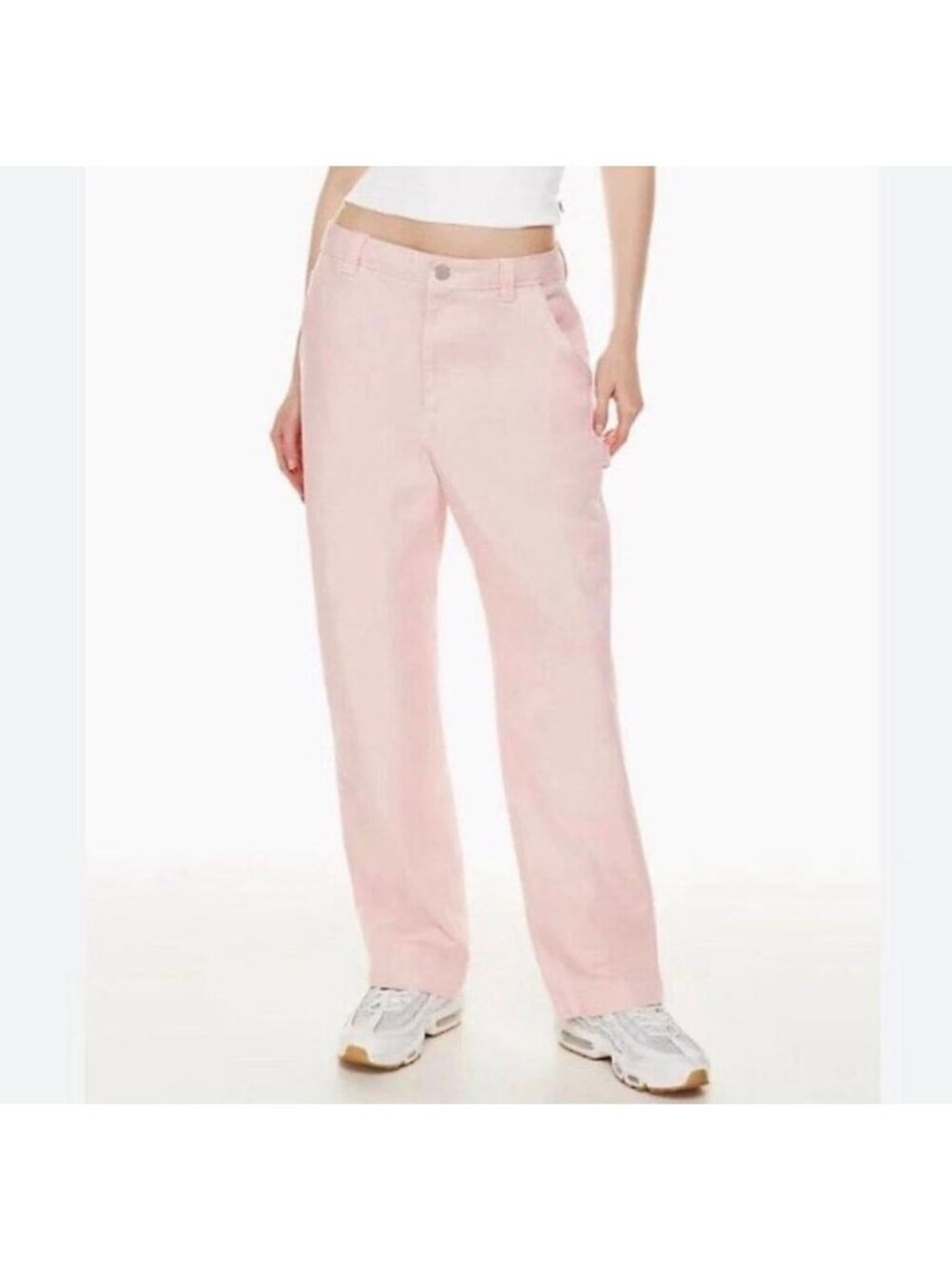 Aritzia Tna Greenwich Pants Light Shy Pink Cargo Pants Jeans Women’s Size 0